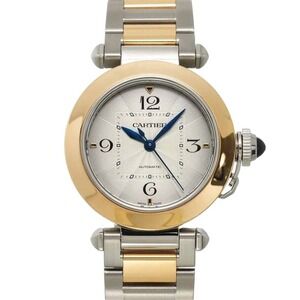 Cartier Pasha De Cartier 35mm (1.38in) Combination W2pa0008 Men's Watch Silver